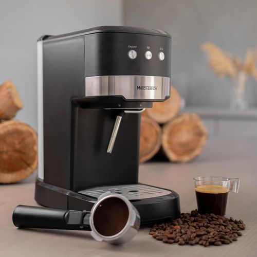 Espresso Coffee Machine, 1100 Wat,15 Bar,1.5 L, stainless steel Filter, Milk Frother, MT-CM850,Black (2 years warranty)