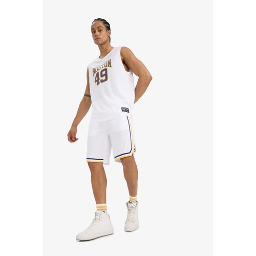 Quick-Dry Standard Fit Sportts Stretch Elastic Cuff Leg Shorts