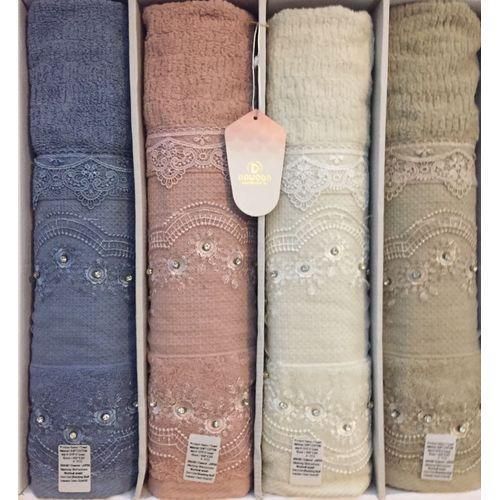 Cotton Jacquard Bath Towel - Madlin - 4 Pcs - 60*120 CM