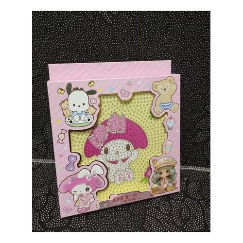 Diamond Painting Kit for Kids Develop Focus Skills and Patience, Improve Visual Coordination With a Frame (My Melody)