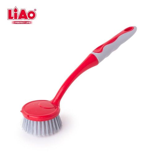 Dish Brush with Dense Bristles and Long Comfortable Handle for Cleaning Pots and Pans