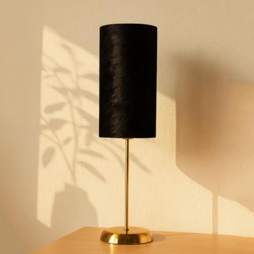 Gold Table Lamp - Black (Velvet)