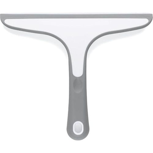 Bath & Kitchen Windows Wiper With Wall Mount Non-Slip Handle, Durable PP Plastic, Perfect for Cleaning Shower Tiles and Smooth Surfaces, Easy Wall Attachment via Gluing or Screwing, Grey.