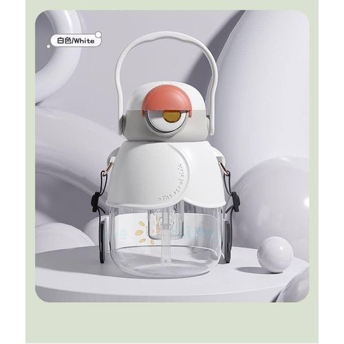 Acrylic water bottle with a long handle