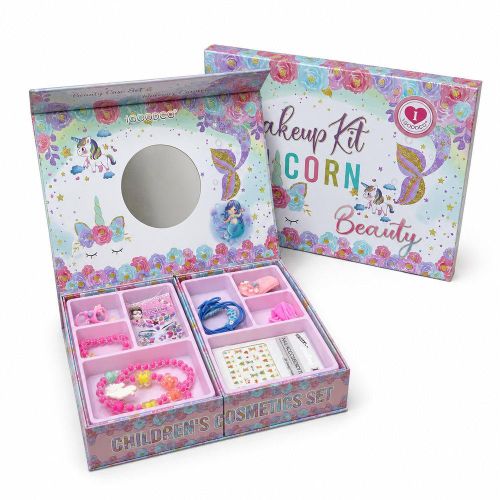Children’s Beauty Accessory Set with Mirror and Jewelry - Pink - IG3012