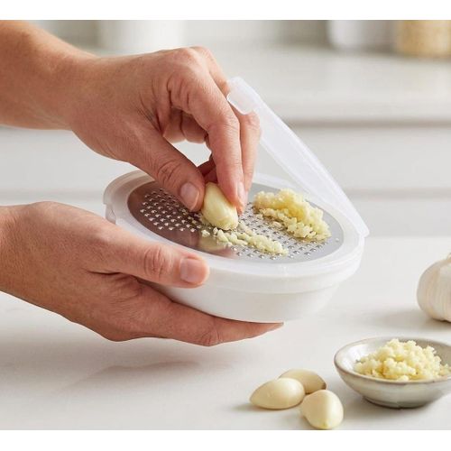 Garlic Press for Kitchen, British Garlic and Ginger Chopper, Heavy Duty Peeler Juicer, Easy to Use, Easy to Clean and Durable