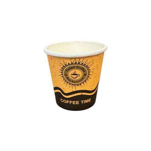 50 Paper Carton Cups - Coffee Size - 4oz