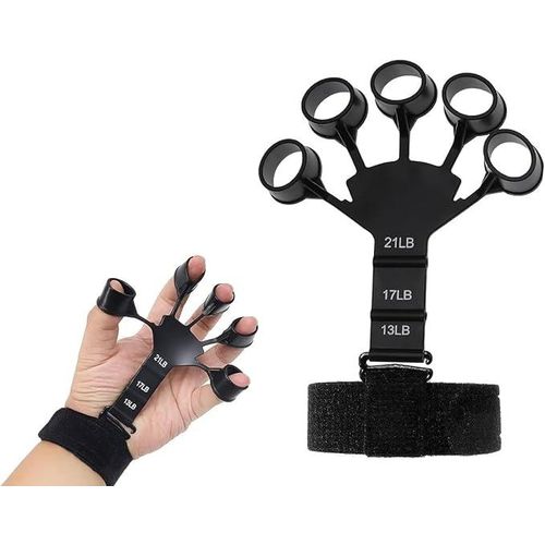 تقوية الأصابع بقطعة واحدة، مدرب قوة القبضة، أداة تقوية اليدين للتدريب، بمستويات مقاومة ثلاثية