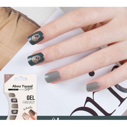 اظافر صناعيه تركيب لا تحتاج لاصق15ضفر