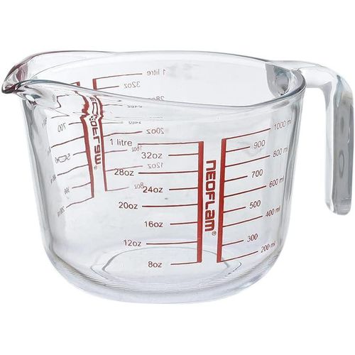 1 Litre Glass Measuring Cup - Multi Color