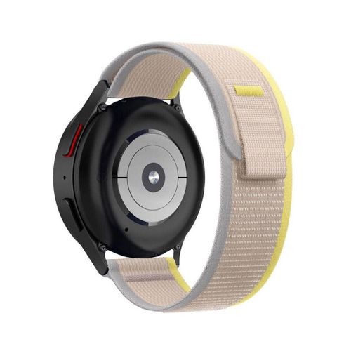 22mm Trail Loop Nylon Bands Compatible with Huawei Watch GT3 46 - GT2 46 - GT2 Pro GT1 46 Adjustable Woven Nylon Braided Sport Band yellow gray