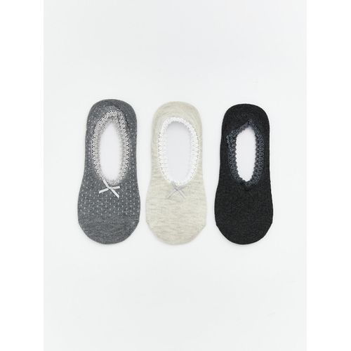 Women's Ballet Socks With Lace Detail And Bow, Set Of 3