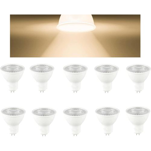 High Efficiency MR16 LED Bulbs - 5W, Warm White, Pack of 10