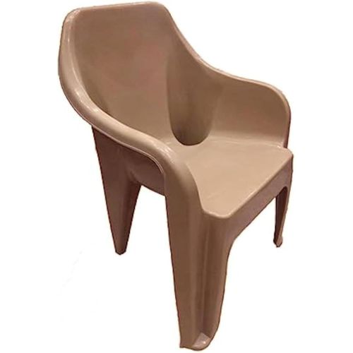 Arm Chairs Plastic Beige color