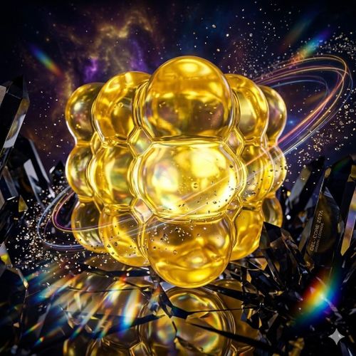 Single Yellow Bubble Sensory Fidget Cube – Soft, Elastic, and Relaxing Squeeze Toy for Stress Relief and Concentration in a Unique Bubble Design