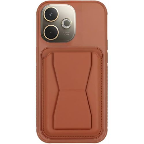 Leather Case Compatible for OPPO A5 Pro Shockproof Leather Back Card Storage & case built-in Stand PU leather for a stylish look, comfortable grip (Brown)