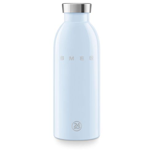 Stainless Steel Water Bottle with Metal Screw Cap, Reusable Sleek Modern Design Drinking Bottle with Narrow Mouth, Lightweight and Durable for Office, University, Gym, Travel and Daily Use