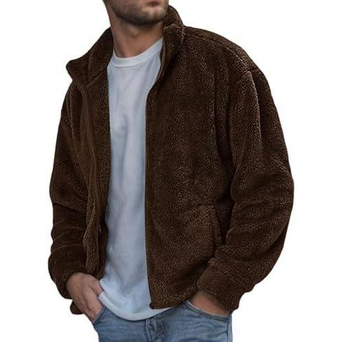 Mens brown fur hoodie