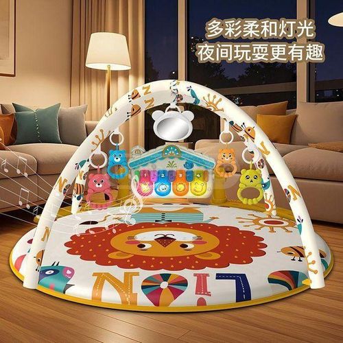 Musical Baby Play Mat with Piano & Hanging Toys – Soft Interactive Activity Rug for Infants – Educational Sensory Development Toy – Safe, Durable & Colorful Gift for Babies