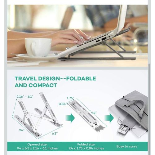 Premium Foldable Metal Stand for Laptops iPads and Tablets