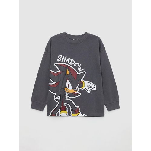 Crew Neck Printed Long Sleeve Baby Boy's T-Shirt