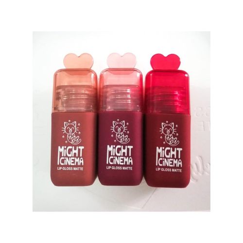 Might Cinema Lip gloss matte set No. 1 consisting of 3 different colors 201-202-212
