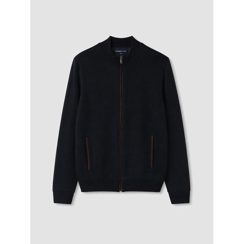 Regular Mock Neck Men's Knitwear Cardigan