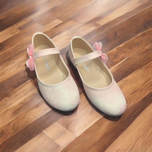 Kids Patent Leather Ballerina Shoes - Rose