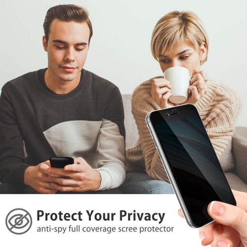 Anti Spy Privacy Screen Protector Compatible with iPhone 11 / XR, Tempered Glass Screen Protector, Anti-Scratch, Bubble Resistant, Anti-Spy, Easy Installation (iPhone 11/XR)