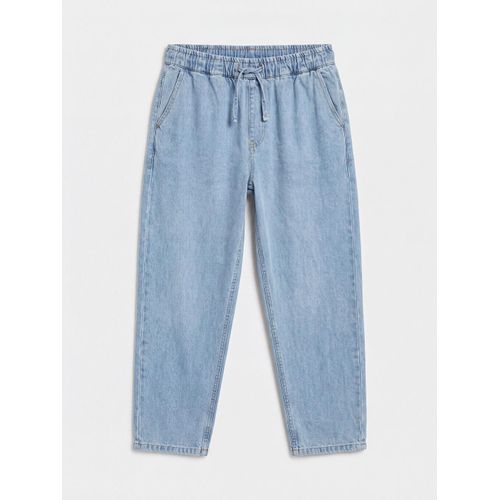 Elastic Waist Balloon Fit Women's Jeans
