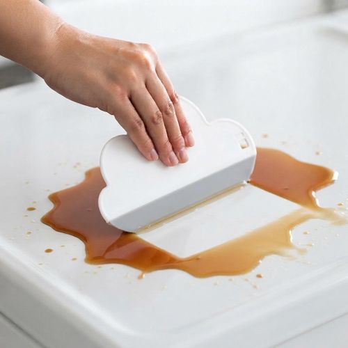 Cloud Shaped Mini Squeegee for Glass, Mirrors & Windows, Multifunctional Kitchen Countertop Sink Scraper, Portable Handheld Cleaning Tool for Bathroom Bathtub & Tables
