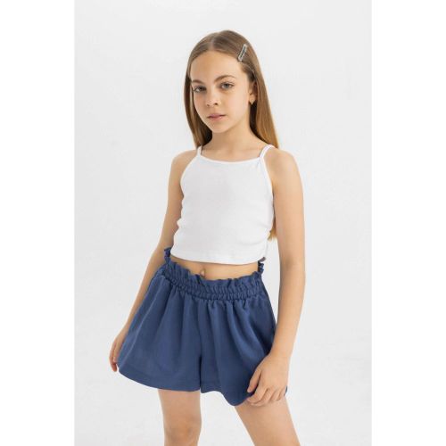 Girl Relax Fit Basic Camisole Tank Top - White
