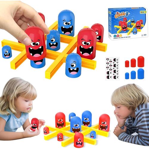 Interactive Nasty Nation for children and light battles with a cute shape pattern. Fun blue and red pieces, funny cartoon characters, and safe and fun play for families and children aged 3 and up.