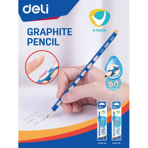 قلم تلوين دلي EC007-HB مجموعة من 12 قلم رصاص