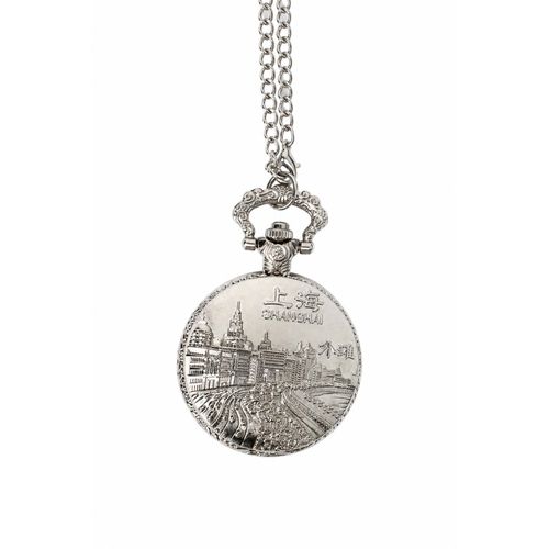 Luxury Classic Pocket Watch with Arabic Numerals – A Vintage Blend of Elegance and Heritage - Silver Color