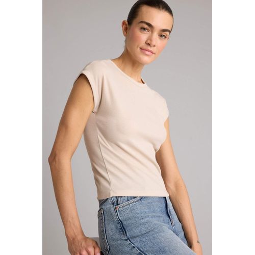 Slim Fit Basic Ribbed T-Shirt