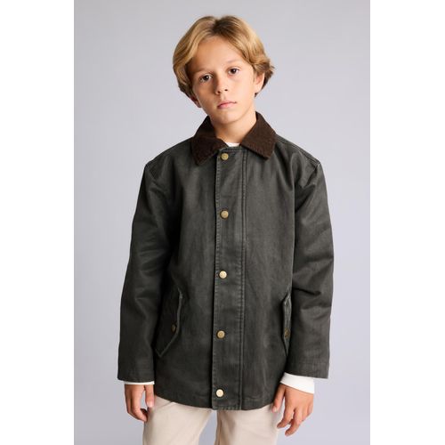 Boy Polo Collar Cotton Lined Puffer Jacket