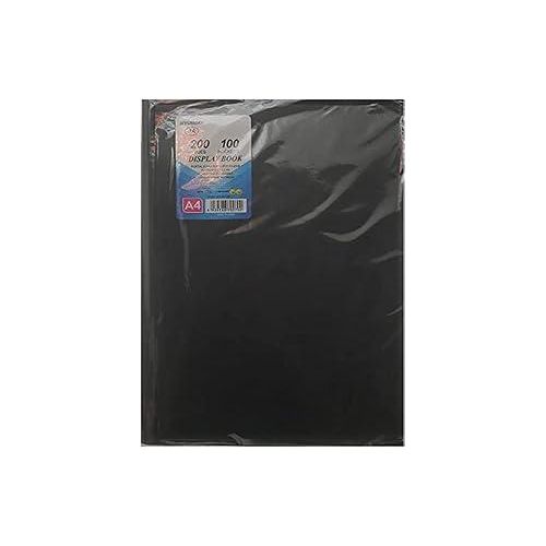 JS70R Office Clear Book 100 Pockets A4 - Assorted Colors