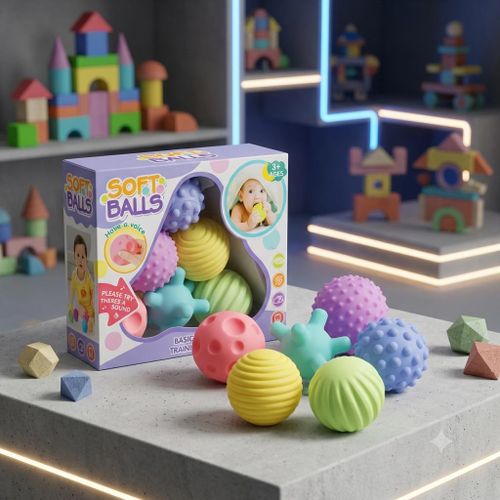 Sensory Sprouts: Baby's Textured Exploration Ball Set