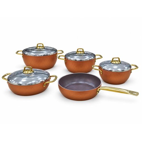 9Pcs titanium cookware set - Nero Montella