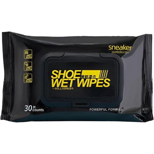 Instant Sneaker Cleaner - The Perfect Shoe Solution: Fast Acting Stain Remover Wipes, Gentle on Fabrics, Ideal for Sneaker Maintenance (30 Wipes)