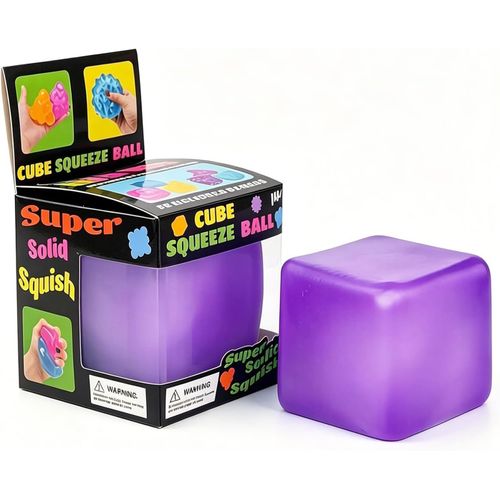 Premium Big Block Cube, Ice Cube Squishies Toys, Durable, Slow-Rebound fingertip Exquisite Spherical ice Cube with boxGift-Ready (Purple)