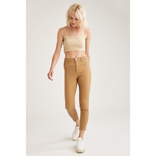 Woman Young Woven Bottom - Camel