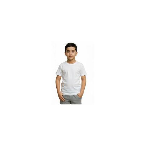 white half-sleeved boys' undershirt - White - 16 Years