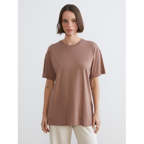 Crew Neck Printed Oversize Women's Sports T-Shirt