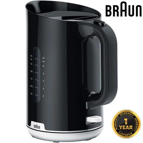 Breakfast 1 Electric Kettle WK1100BK 17L 2200W 360 Base Anti-Scale Filter BPA Free Fast Boiling Black 1 Year Warranty