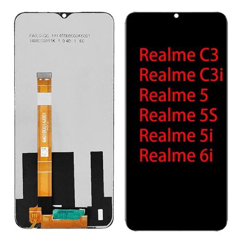LCD Screen compatible with Realme C3 - C3i - 5 - 5i - 5S - 6i (RMX2027-RMX2021-RMX2020-RMX1911-RMX2030-RMX1925-RMX2040)