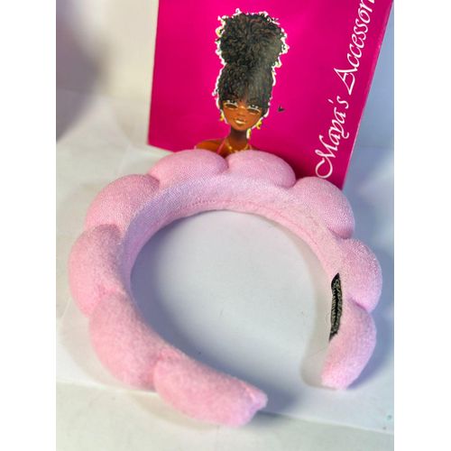 طوق رأس للعناية بالبشرة، طوق رأس سبا للنساء، طوق رأس متعدد الاستخدامات، طوق رأس فقاعي لغسل الوجه، طوق شعر منفوخ من قماش تيري لإزالة المكياج، للاستحمام، للعناية بالبشرة، إكسسوارات للشعر قد يختلف اللون