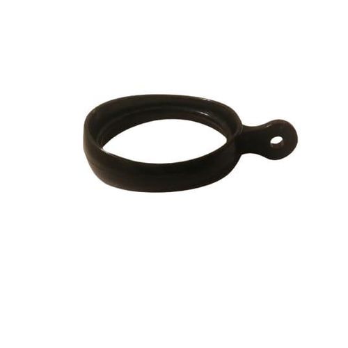 Plastic Curtain Rings 10 Pieces (Black)