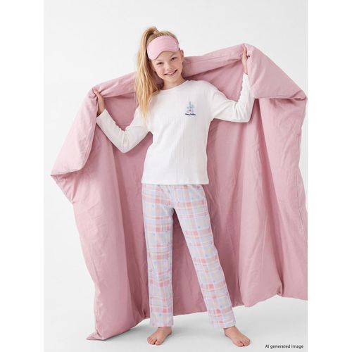 Embroidered Girl's Pyjamas Set